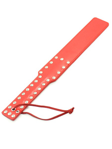Jouet de sexe Sexy pour le cuir rouge PU cloutés