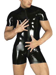 String homme sexy en polyester noir