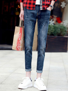 Jean Slim en denim bleu