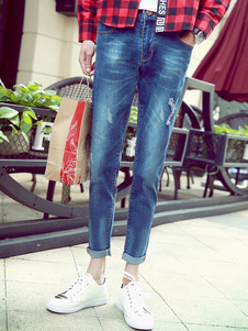 Jean Slim en denim bleu