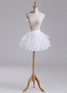 Jupon blanc 3 couches en tulle