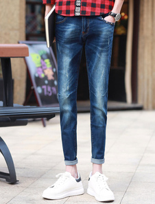 Jean Slim en denim bleu