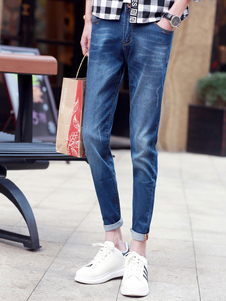 Jean Slim en denim bleu