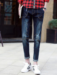 Jean homme Slim en denim noir