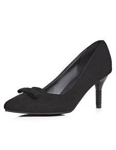 Escarpins à talons aigus en micro daim talons couverts