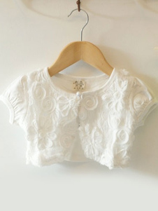 Boléro pour plein air en coton Boucle de fermoir avec fleur