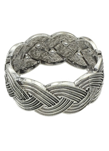 Bracelet de menottes doux métallique multicouche sans fermoir