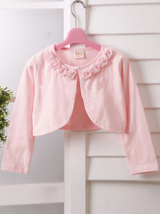 Boléro pour plein air en coton Boucle de fermoir avec fleur