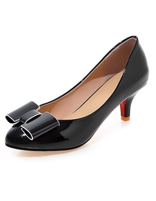 Black a souligné Toe PU des talons hauts pour femmes