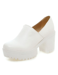 Chaussures pratiques en PU fait main avec boucle