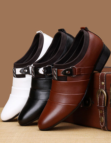 A souligné Toe PU cuir chaussures habillées pour hommes