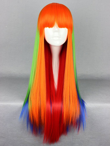 Perruque lolita multicolore