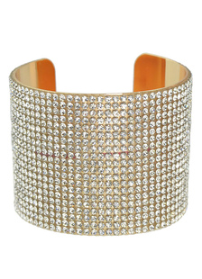 Bracelet de menottes fascinant métallique rond