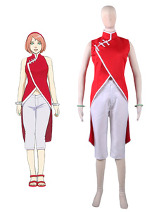 Naruto Haruno Sakura Toussaint Cosplay Costume