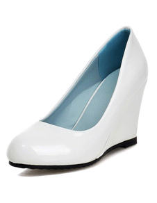 Chaussures en PU à bout rond talons couverts