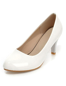 Escarpins à talons aigus en PU talons couverts