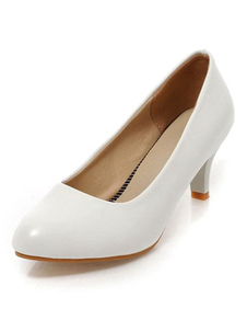 Escarpins à talons aigus en PU talons couverts