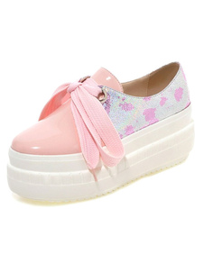 Chaussures en PU à lacets