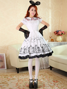 Robe lolita en coton impression