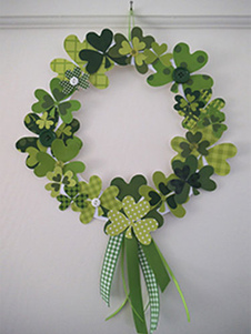 Guirlande en papier vert pour la journée de la St.Patrick