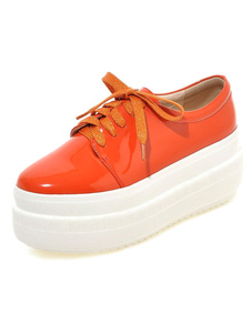 Chaussures modernes en PU à lacets