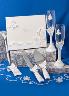 Ensemble service de table bleu non-personnalisé pour mariage