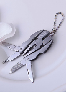 Porte-clé métallique argent de mariage non-personnalisé