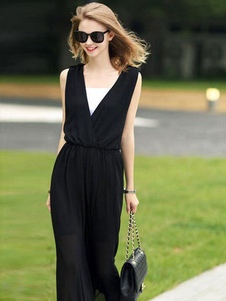 Populaire combinaison féminine sexy noire