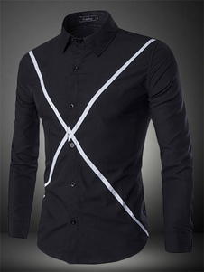 Chemise en coton multicolore manches longues