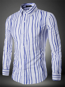 Chemise casual en coton multicolore manches longues