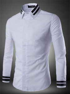 Chemise en coton multicolore manches longues