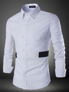 Chemise en coton multicolore manches longues