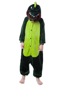 Costume mascotte vert dinosaure
