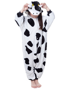 Kigurumi de Vache Pajamas Onesie noir