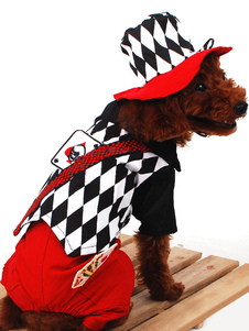 Vêtements des chiens synthétique multicolore pour animaux de compagnie avec chapeaux