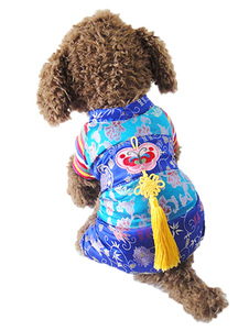 Vêtements des multicolor synthétique chiens chinois pour animaux de compagnie