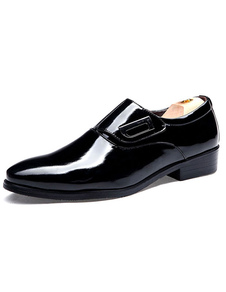 Chaussures homme en PU unicolore