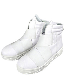 Boots homme de qualité en PU unicolore