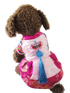 Vêtements des multicolor synthétique chiens chinois pour animaux de compagnie