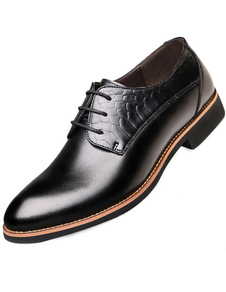 Chaussures modernes homme en peau de vache unicolore