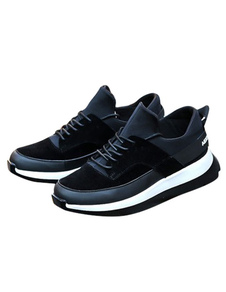 Chaussures ascenseur de qualité en faux cuir unicolore