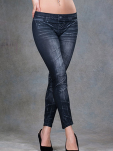 Caleçon de qualité pour femme bleu foncé unicolore