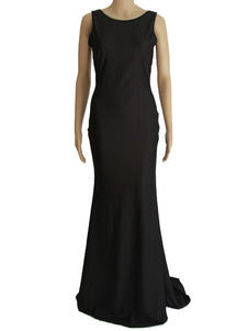 Robe de club sans bretelles col rond