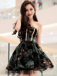 Lolita synthétique vert émeraude Corset pour femmes