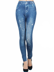 Caleçon de qualité pour femme bleu unicolore