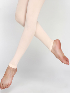 Mi-chaussettes Ballet Spandex Lycra nue pour les femmes