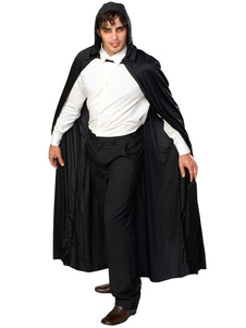 Manteau Polyester Halloween Vampire noir pour hommes & femmes