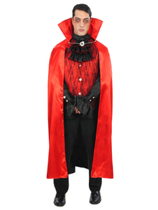 Stand rouge collier Vampire Halloween Polyester manteau pour hommes & femmes