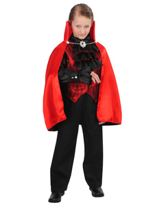 Stand rouge collier Vampire Halloween Polyester manteau pour hommes & femmes