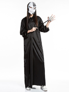 Noir à capuchon Vampire Halloween Polyester manteau pour hommes & femmes